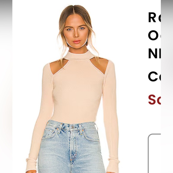 NBD Soft Beige Women's Turtleneck Sweater - Picture 1 of 5